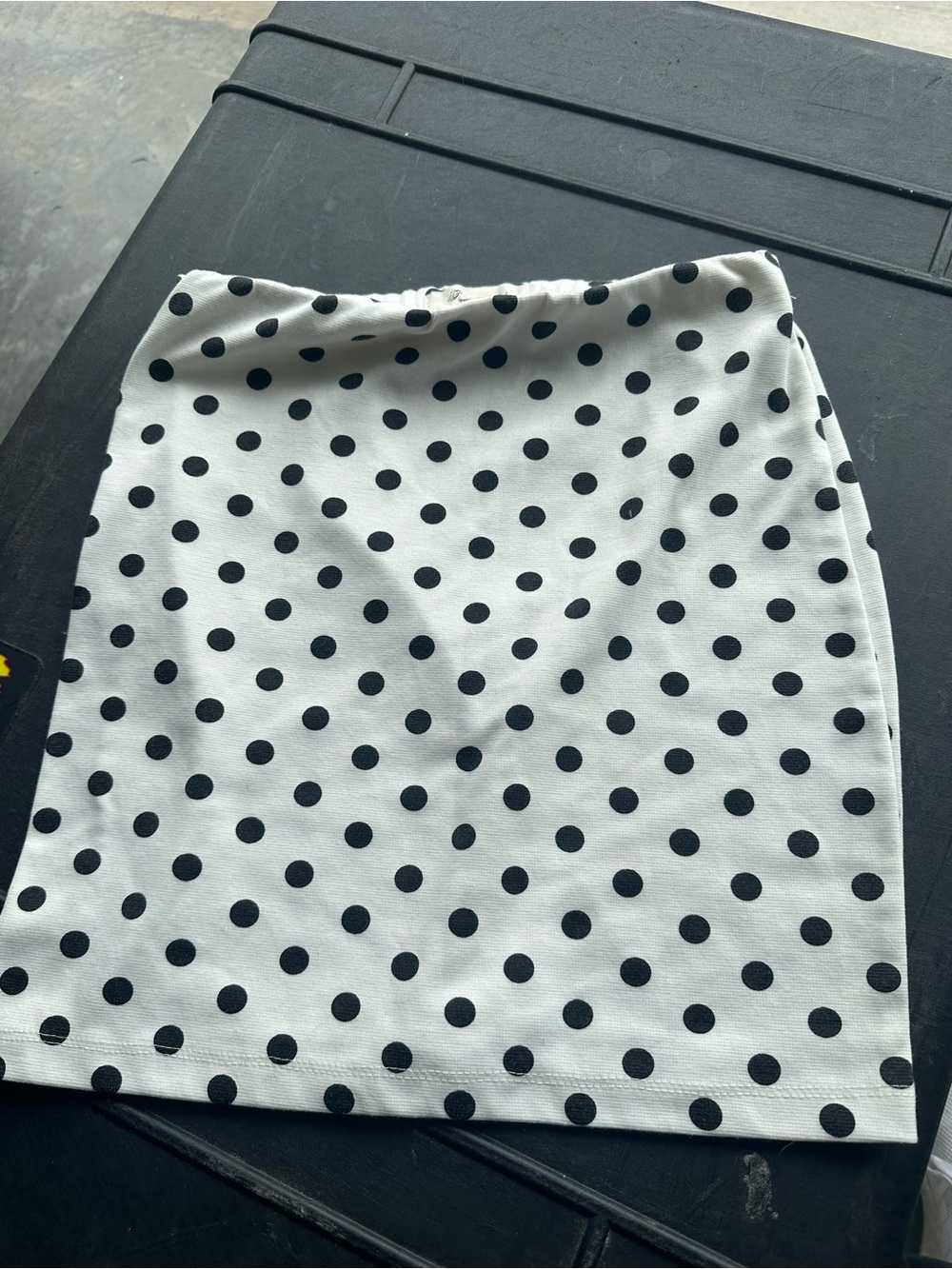 Polka dot pencil skirt